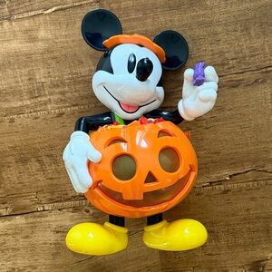 Mickey Mouse Halloween Bucket with Orange Pumpkin and Straps
